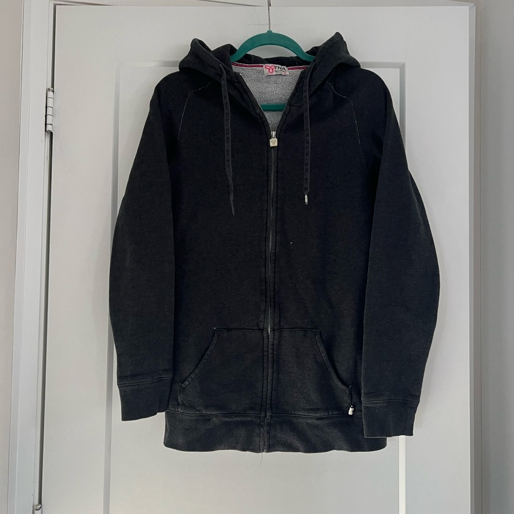 TNA Long Sweater in Dark Grey